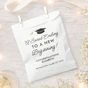 Sachets En Papier Une Douce Fin À Nouveau Début De Graduation Favori