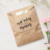 Sachets En Papier Une douce fin à un nouveau début de mariage Favor (Scellé)