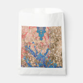 Sachets En Papier une image d'une écharpe bleue et beige (Devant)