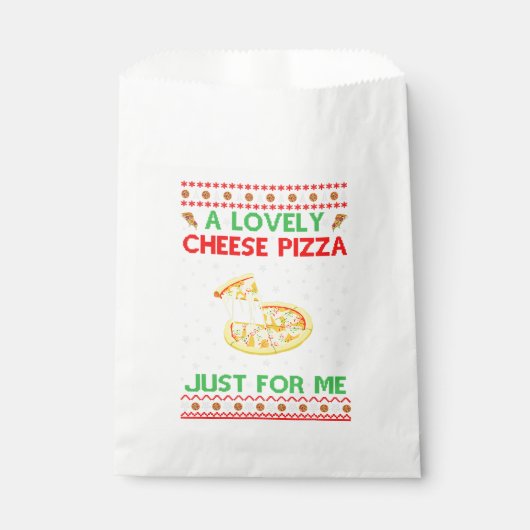 Sachets En Papier Une Jolie Chemise À La Pizza Au Fromage Seul Amusa (Devant)