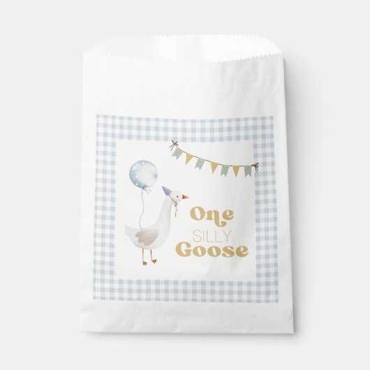 Sachets En Papier Une oie sotte 1er anniversaire (Devant)