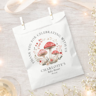 Sachets En Papier Une petite fête de champignons Fleurs sauvages Bab