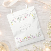 Sachets En Papier Une Petite Fille Fleur sauvage Fête d'Anniversaire (Coupé)