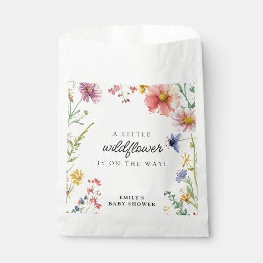 Sachets En Papier Une petite fille Wildflower (Devant)
