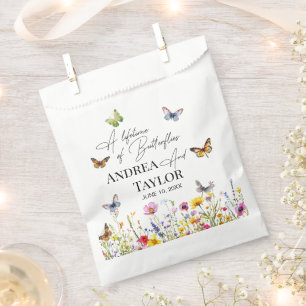 Sachets En Papier Une vie de papillons Fleur sauvage Mariage