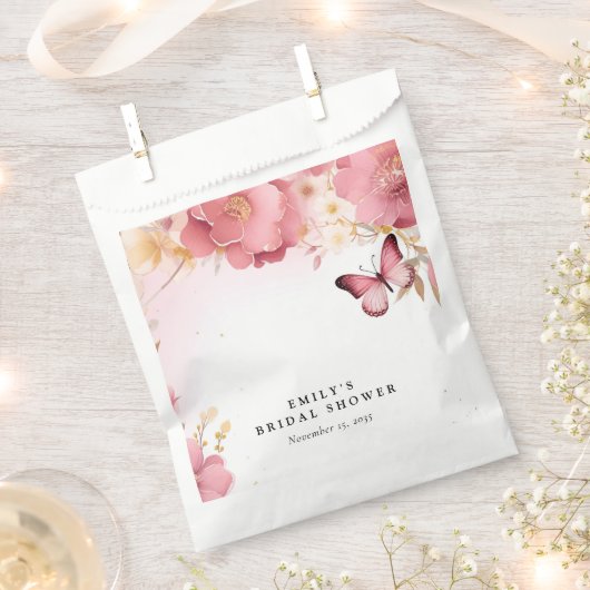 Sachets En Papier Une vie de papillons Shower de mariage (Coupé)