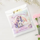 Sachets En Papier Unicorn Birthday Girl Purple Gold Rainbow (Scellé)