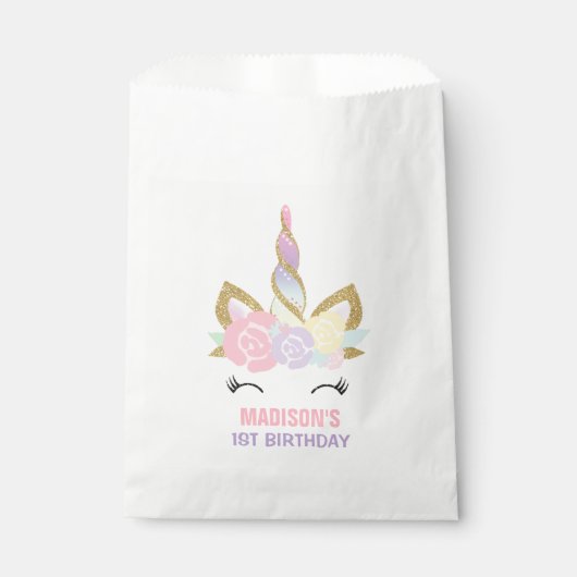 Sachets En Papier Unicorn Favoriser Sac Magique Unicorn Party (Devant)