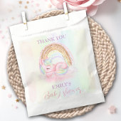 Sachets En Papier Unicorn Pastel Gold Rainbow Baby shower