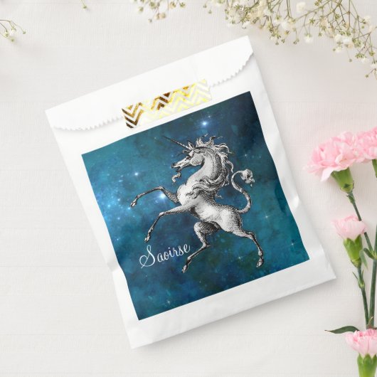 Sachets En Papier Unicorne céleste personnalisable (Scellé)