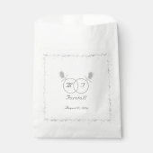 Sachets En Papier Unité nuptiale Mariage catholique monogramme (Devant)