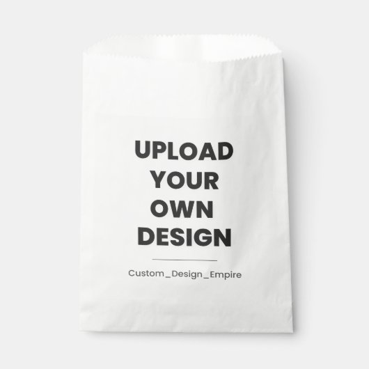 Sachets En Papier Upload Your Own Design Here | Custom Template (Devant)