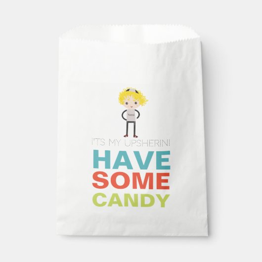 Sachets En Papier Upsherin Party Favoriser le sac (Devant)