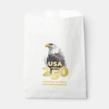 USA 250 : Aigle à l'aquarelle & Or
