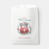 Sachets En Papier Vacances de Noël Wreath Red Car Correspondance (Devant)