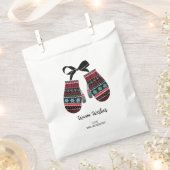 Sachets En Papier Vacances Mittens Chaleureux Voeux Noël Favoriser S (Coupé)