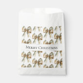 Sachets En Papier Vaches en or blanc rustique de Noël (Devant)