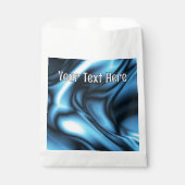 Sachets En Papier Vague de soie bleue (Devant)