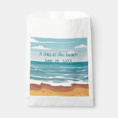 Sachets En Papier Vagues de l'océan bleu (Devant)