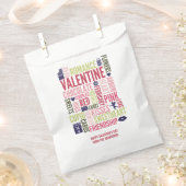 Sachets En Papier Valentine Mots Valentine's Day Favor Bag (Coupé)