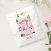 Sachets En Papier Valentine Mots Valentine's Day Favor Bag (Scellé)