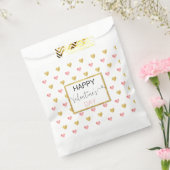 Sachets En Papier Valentine's Day Gold Rose Parties scintillant Coeu (Scellé)