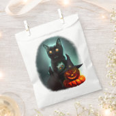 Sachets En Papier Vampire Chat et Assistant Citrouille Halloween Sur (Coupé)