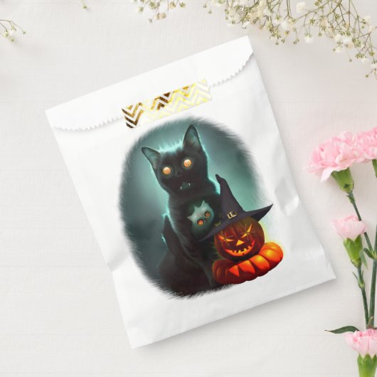 Sachets En Papier Vampire Chat et Assistant Citrouille Halloween Sur (Scellé)