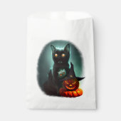 Sachets En Papier Vampire Chat et Assistant Citrouille Halloween Sur (Devant)