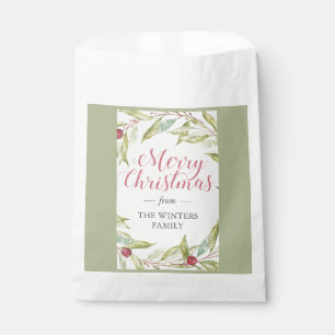 Sachets En Papier Végétation d'hiver Berries Wreath Noël