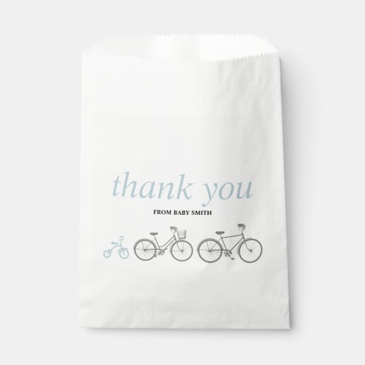 Sachets En Papier Vélo bleu (Devant)