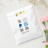 Sachets En Papier Venmo paypal scan pour payer ajouter q r code logo (Scellé)