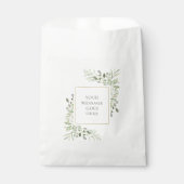 Sachets En Papier Verdure Aquarelle Foliage Personnalisé (Devant)