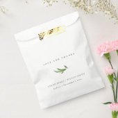 Sachets En Papier Verdure minimale du feuillage Merci Mariage (Scellé)