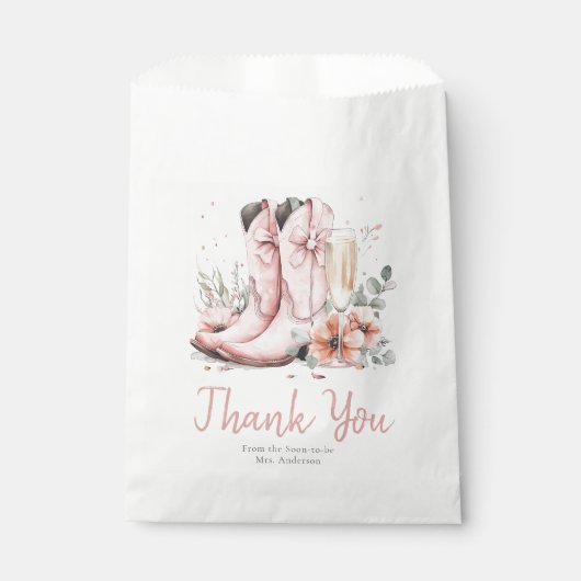 Sachets En Papier Verres à champagne rose et pétillant pour enterrem (Devant)