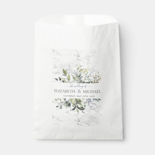 Sachets En Papier Vert de eucalyptus bleu poussiéreux Botanique Marb (Devant)