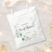 Sachets En Papier Vert Eucalyptus Rustic Sweet 16 (Coupé)