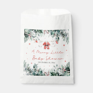 Sachets En Papier Vêtements de bébé de Noël Une Baby Shower Joyeuse
