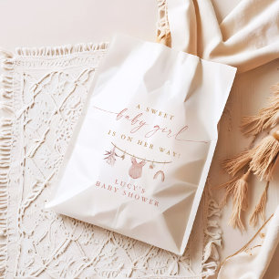 Sachets En Papier Vêtements de bébé fille sucrée Floral sur un fil à