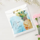 Sachets En Papier Vibrant Mariage d'aquarelle à ananas tropicale (Scellé)