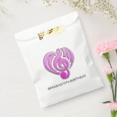 Sachets En Papier Vibrations Amour musical Coeur rose Note DJ (Scellé)