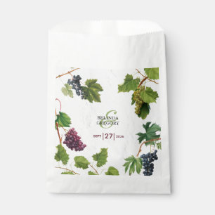 Sachets En Papier Vignoble de raisins Méditerranée Grec Mariage