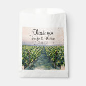 Sachets En Papier Vignoble rustique Destination Italie Mariage (Devant)