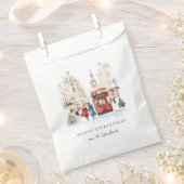 Sachets En Papier Ville de Noël à Londres (Coupé)