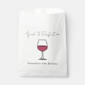 Sachets En Papier Vin de la perfection 40e anniversaire (Devant)