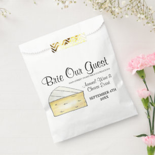 Sachets En Papier Vin Fromage Dégustation Cocktail Fête Brie Notre I