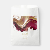 Sachets En Papier Vin rouge Mariage Abstrait Sparkling ID1018 (Devant)