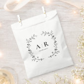 Sachets En Papier Vine Scroll Mariage Traite Sack, Cookie ou Goody (Coupé)
