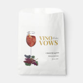 Sachets En Papier Vinow avant voeux WIne Dégustation douche nuptiale (Devant)