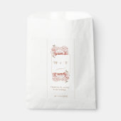 Sachets En Papier Vintage Floral classique mariage (Devant)